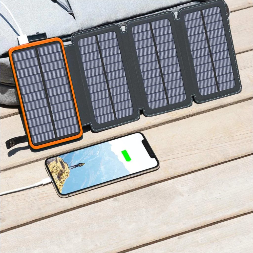 Power Bank Solar Cargador Port Til Plegable Justpawa Mah