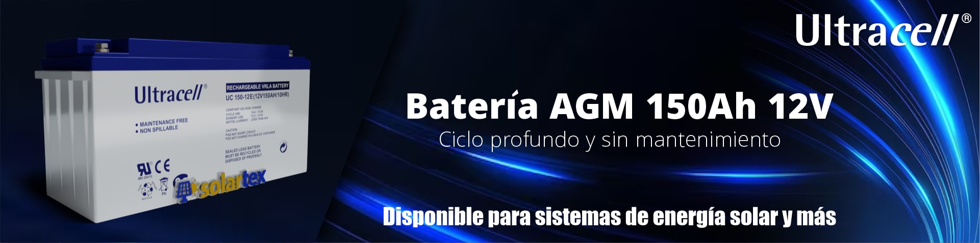 Batería AGM 150Ah 12V Ultracell