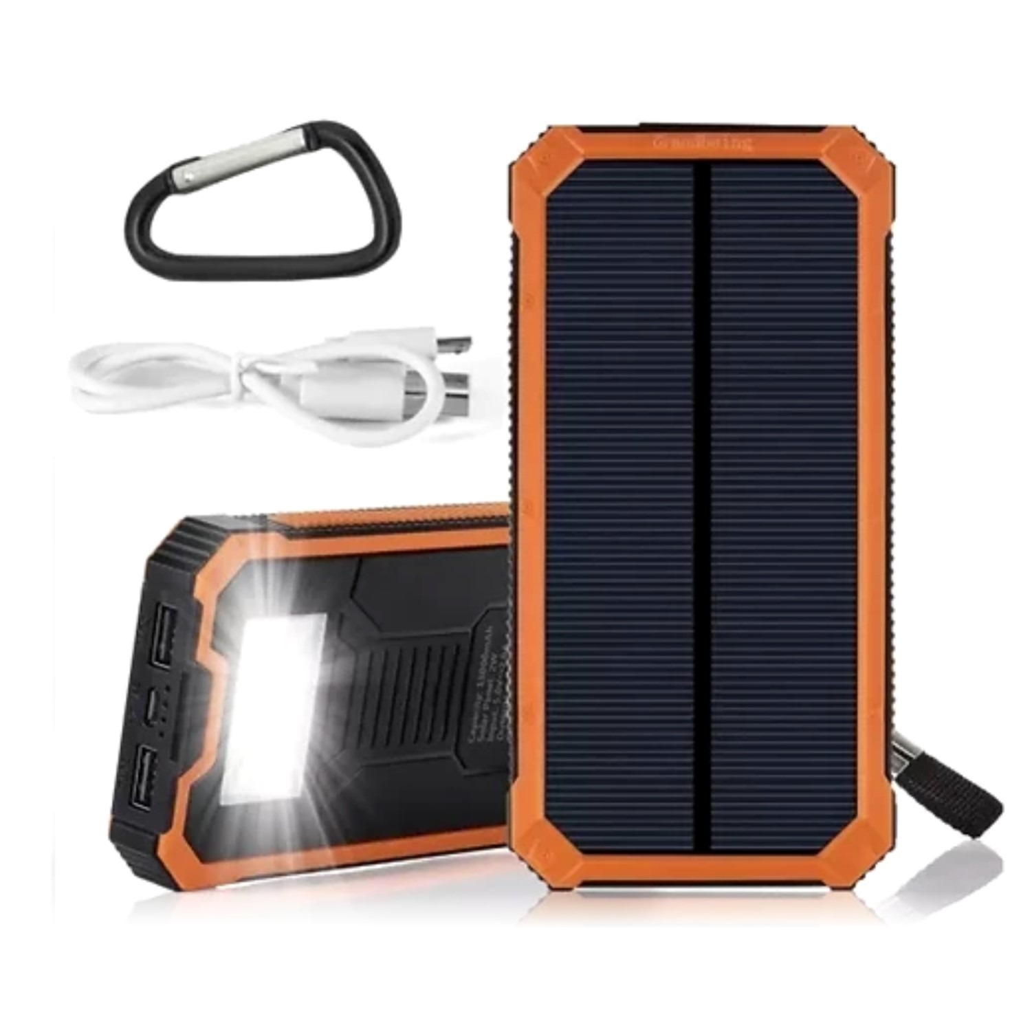 Cargador solar, cargador portátil, 43800 mAh de carga rápida inalámbrica de  10 W