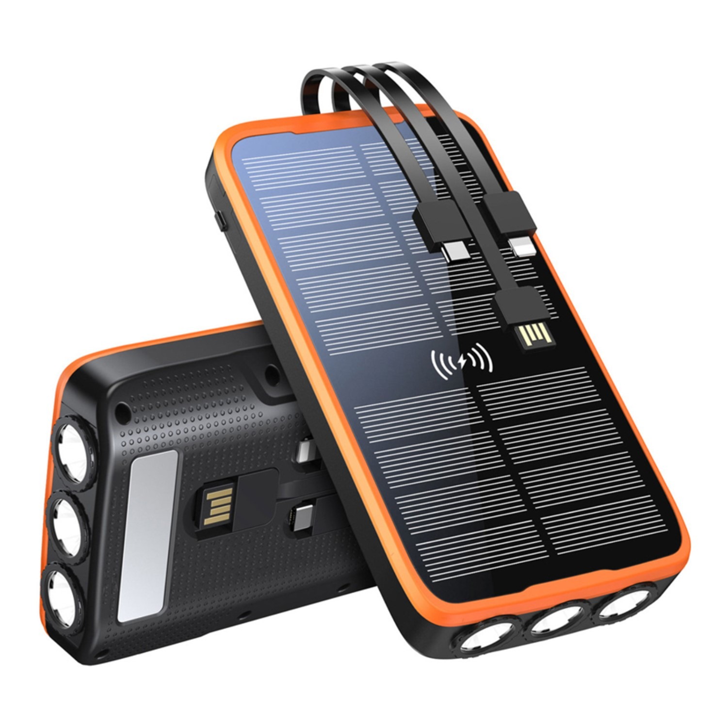  Cargador portátil solar, cargador de batería, banco de