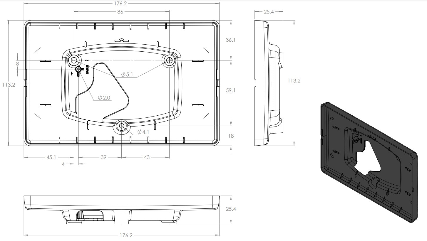 gx touch 70 dimensiones