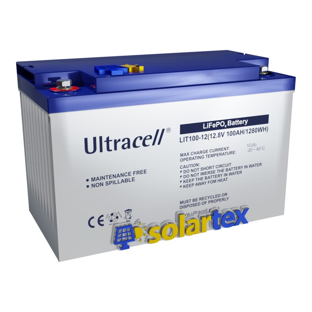 Batería De Litio 100ah 12v Ultracell Solartex Chile 5352