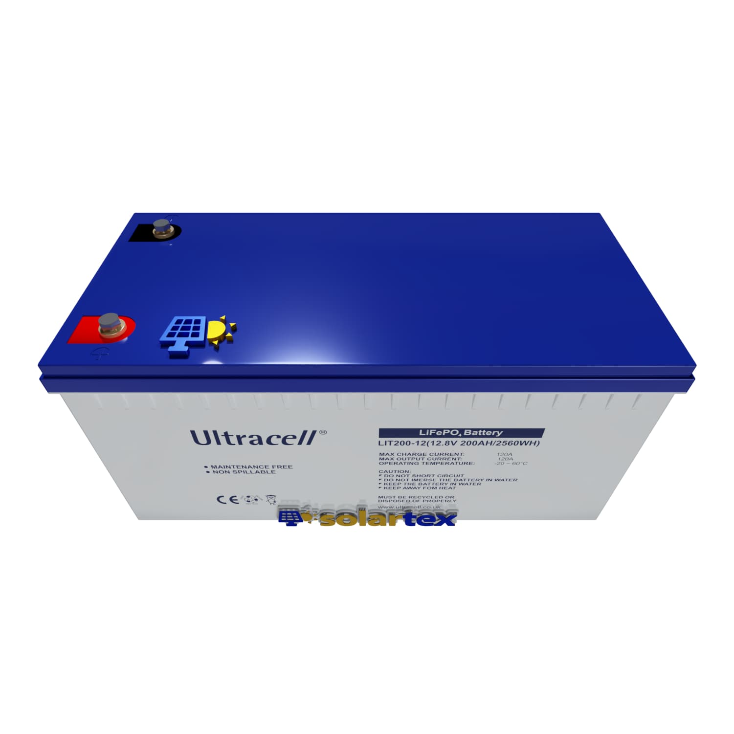 Batería de Litio 200Ah 12V Ultracell - Solartex Chile