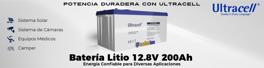 Batería De Litio 200ah 12v Ultracell Solartex Chile 5835