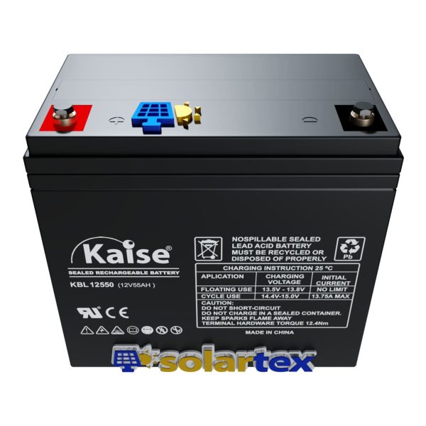 Batería de AGM 55Ah 12V Kaise