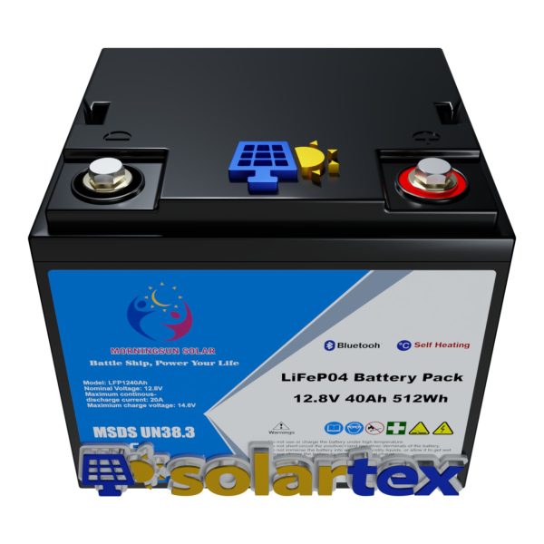 Batería de litio 40ah 12.8V Lifepo4 Morningsun Solar