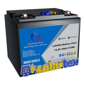 Batería de litio 40ah 12.8V Lifepo4 Morningsun Solar