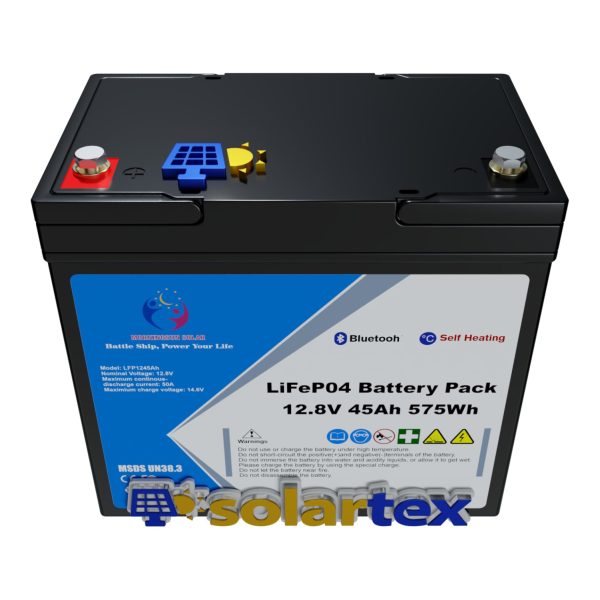 Batería de litio 45ah 12.8V Lifepo4 Morningsun Solar