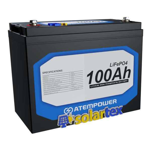 Batería de litio 100Ah 12.8V Lifepo4 ATEM POWER