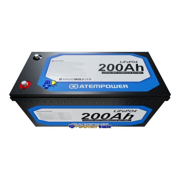 Batería de litio 200Ah 12.8V Lifepo4 ATEM POWER