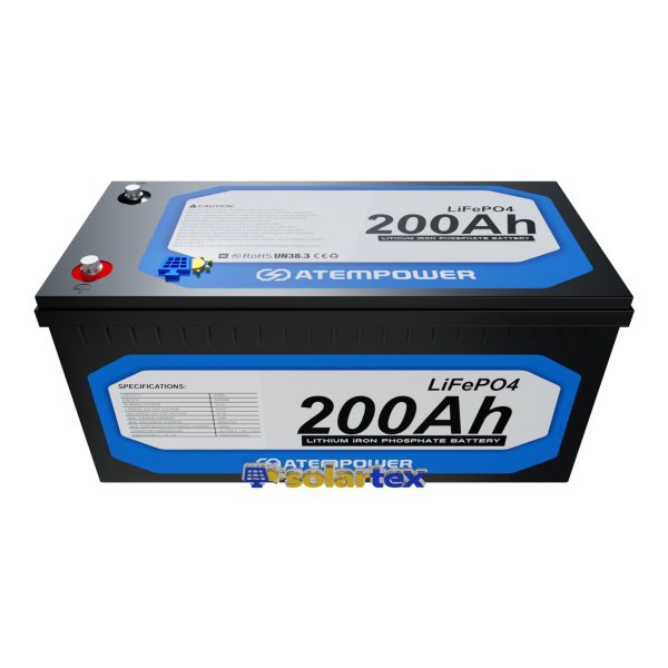 Batería de litio 200Ah 12.8V Lifepo4 ATEM POWER