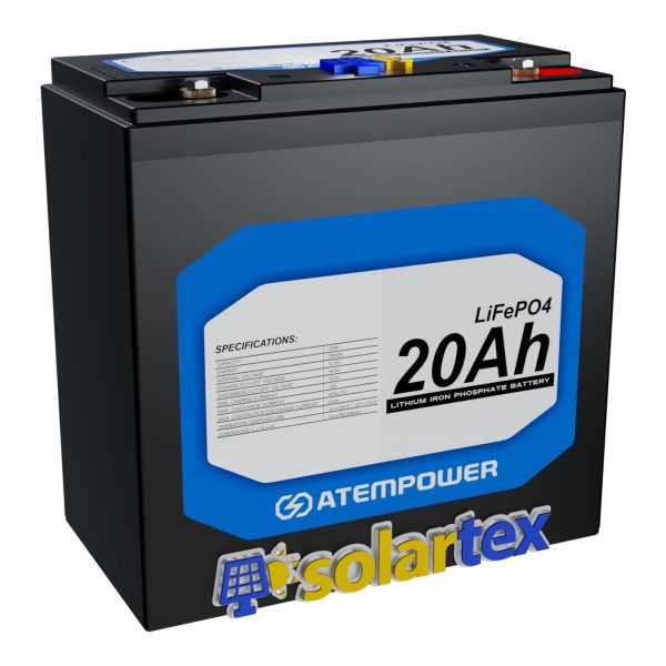 Batería de litio 20Ah 12.8V Lifepo4 ATEM POWER